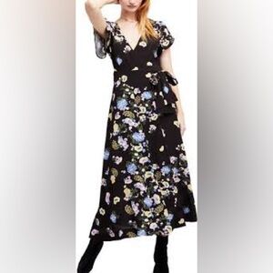 Free People Gorgeous Jess Wrap Maxi Dress